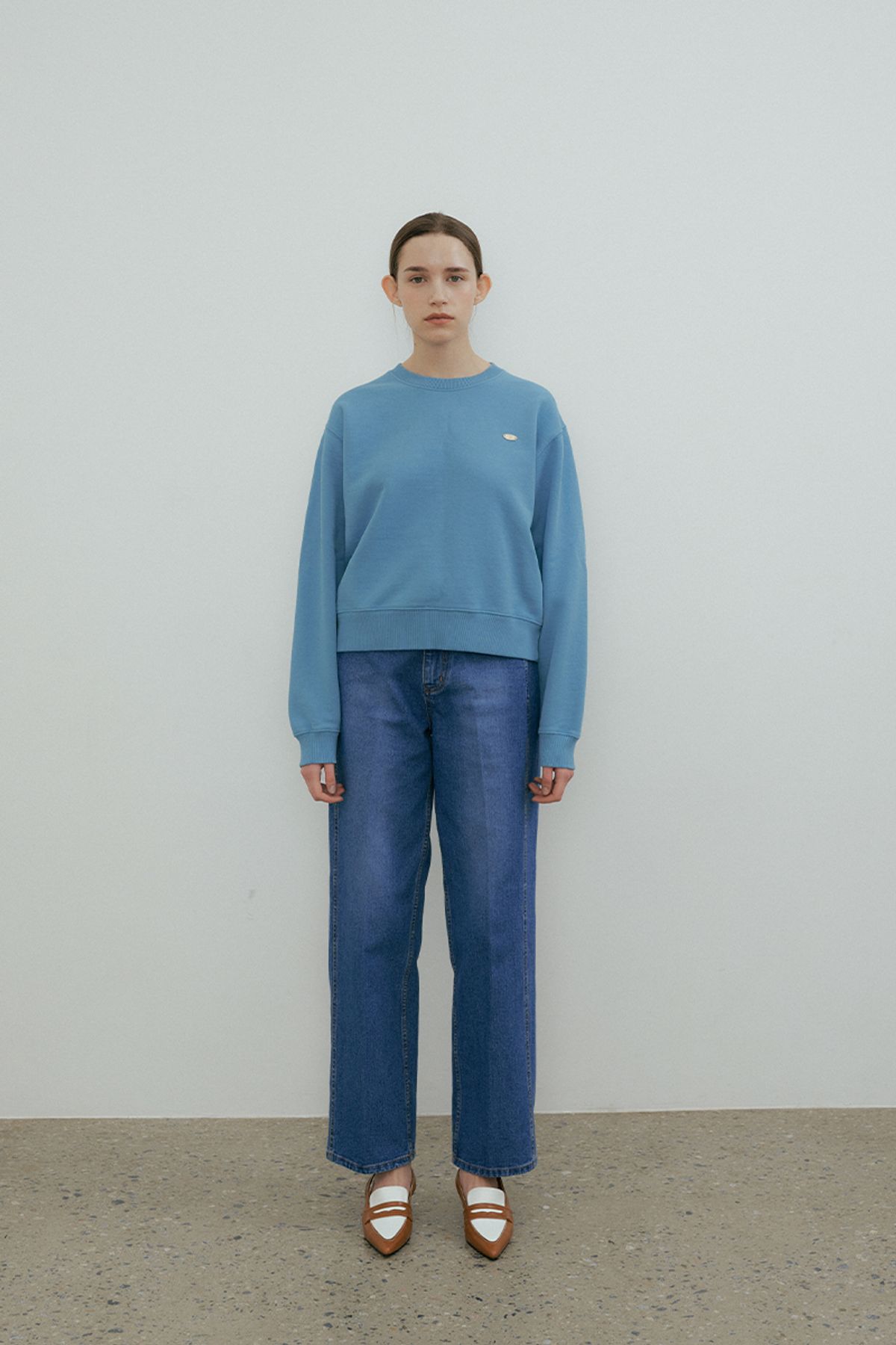 더페니(THE PENNY) BASIC SWEAT SHIRT - Blue