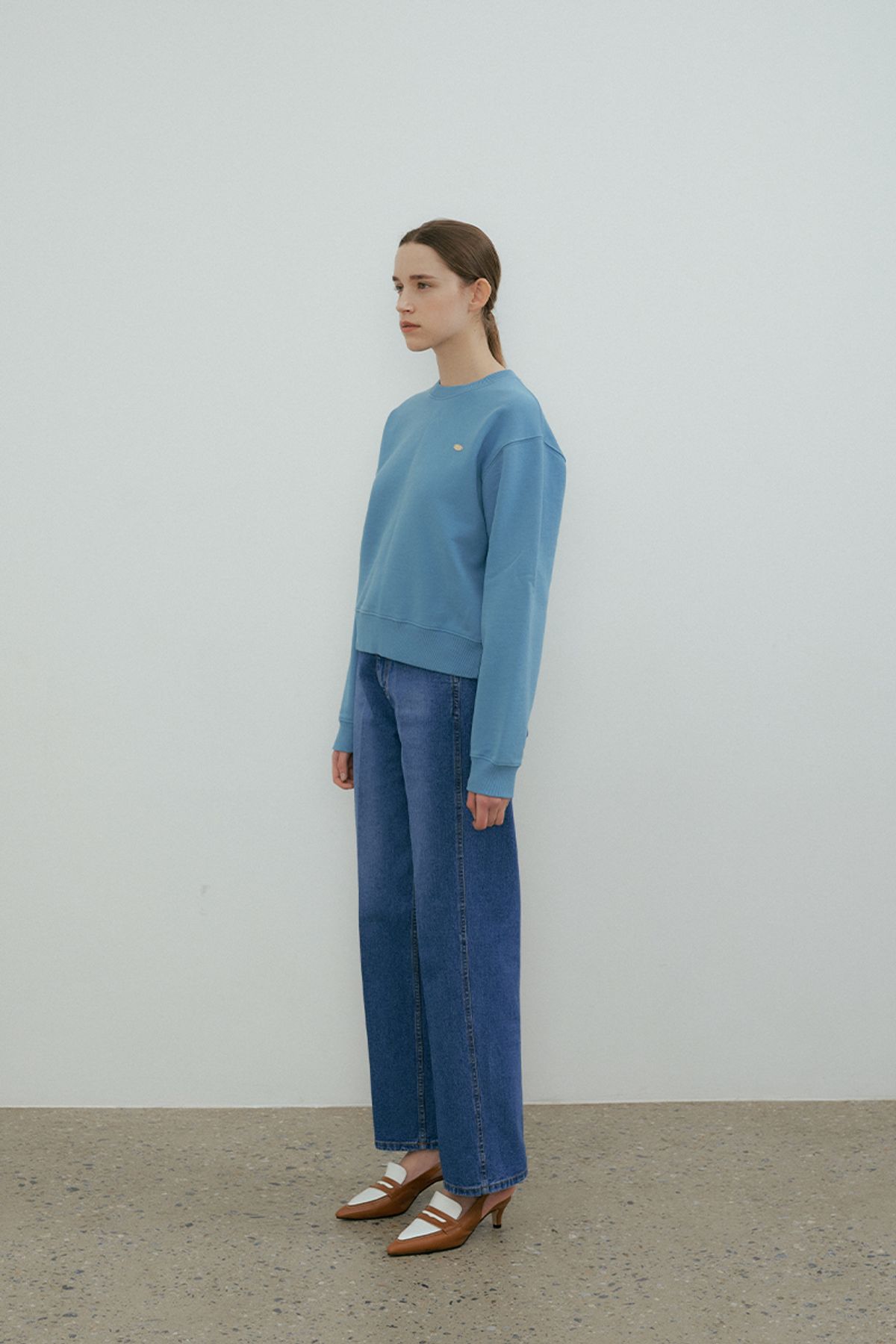 더페니(THE PENNY) BASIC SWEAT SHIRT - Blue
