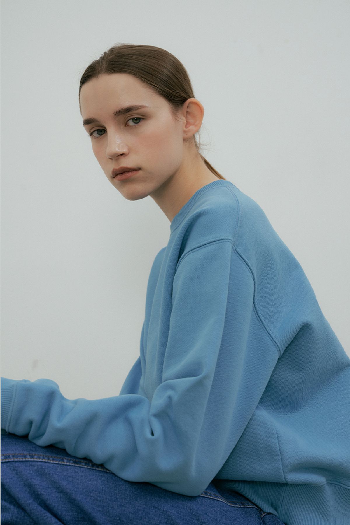 더페니(THE PENNY) BASIC SWEAT SHIRT - Blue