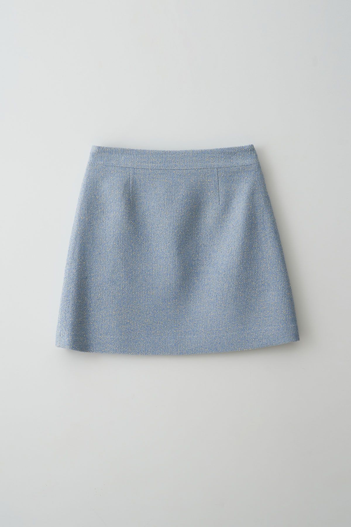 더페니(THE PENNY) TWEED MINI SKIRT - Sky blue