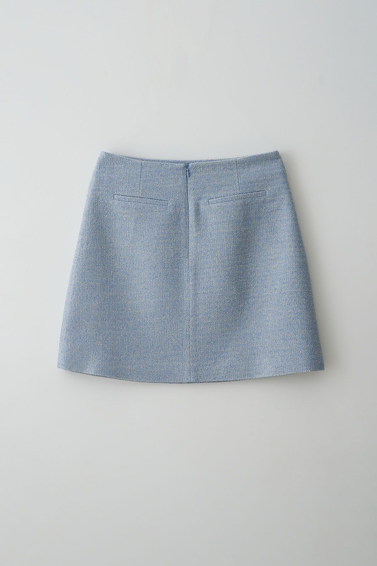 더페니(THE PENNY) TWEED MINI SKIRT - Sky blue