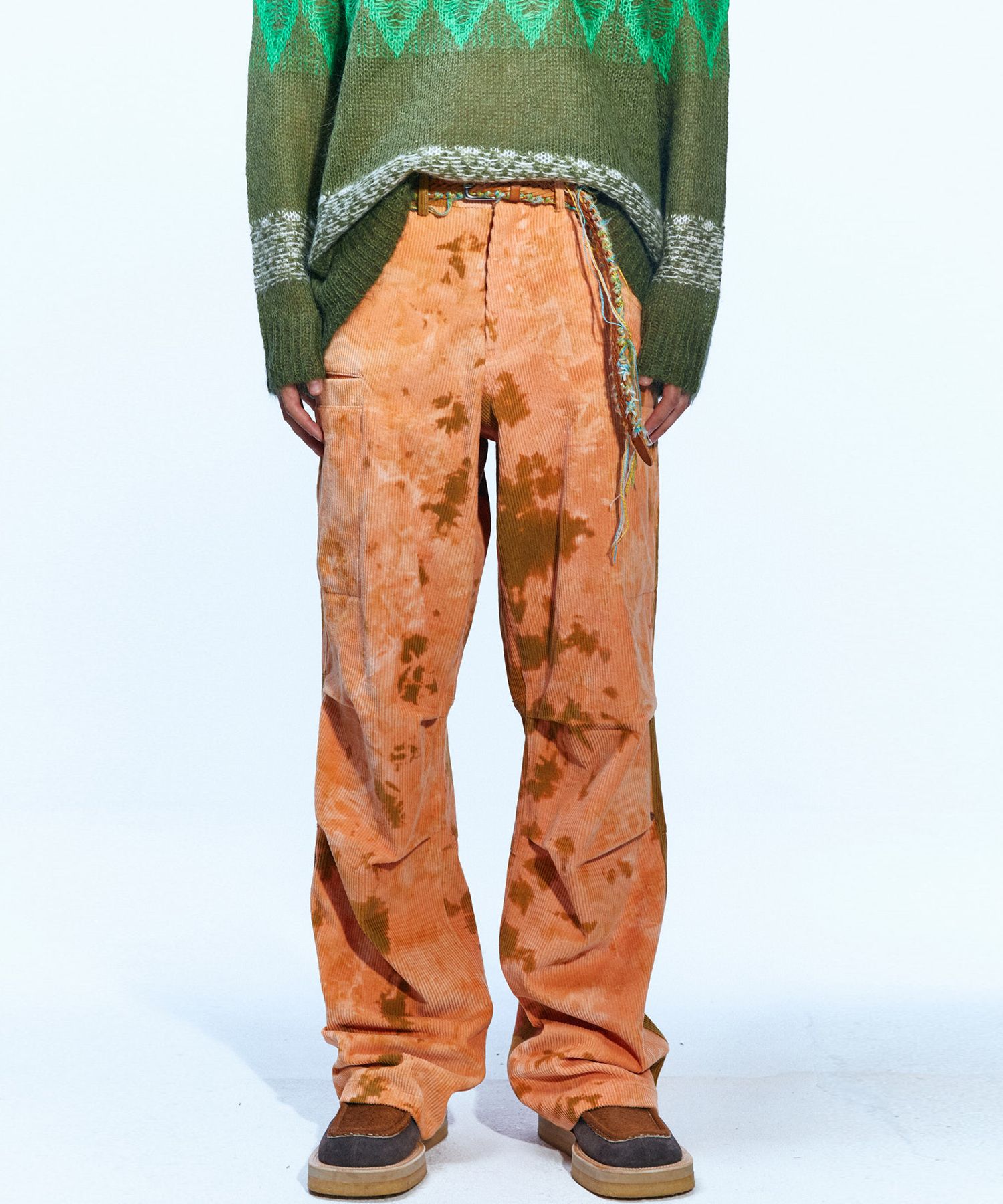 【関税込み】Andersson Bell オレンジ Flash トラウザーズ MUSINSA | ANDERSSON BELL Corduroy cargo flash pants apa591m