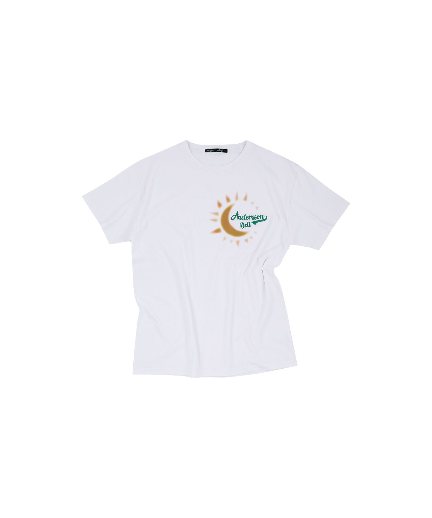 【ANDERSSON BELL】 (ESSENTIAL) UNISEX FRUITS T-SHIRT WHITE anderssonbell | (ESSENTIAL) UNISEX LIQUID LOGO T-SHIRT