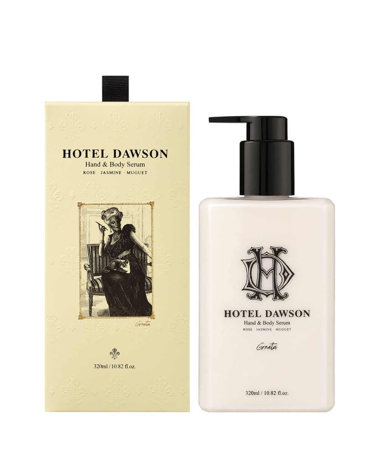 호텔도슨(HOTEL DAWSON) 그레타 핸드 & 바디 로션 320ml 플로럴향