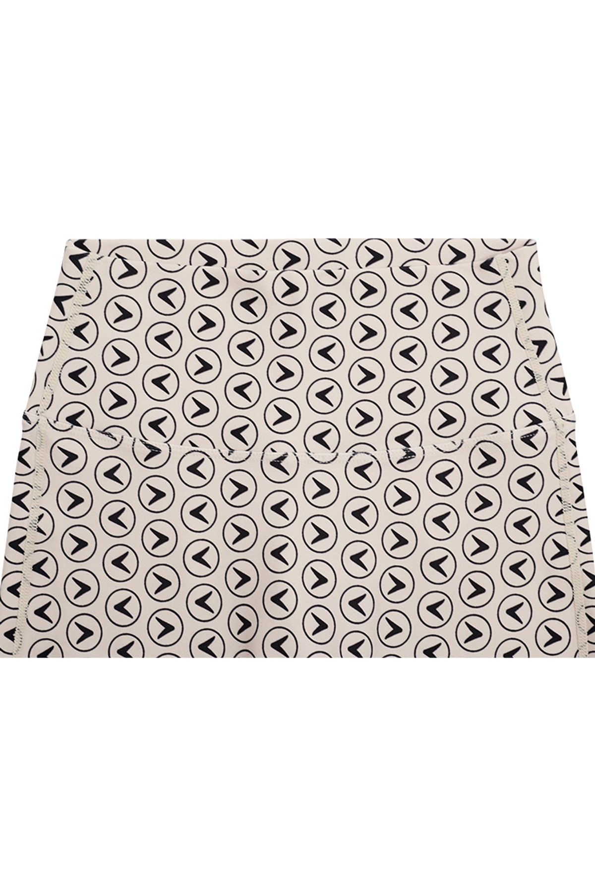 인터레스트(INTEREST) INTEREST LOGO DIGITAL PRINT HALF LEGGINGS_BEIGE