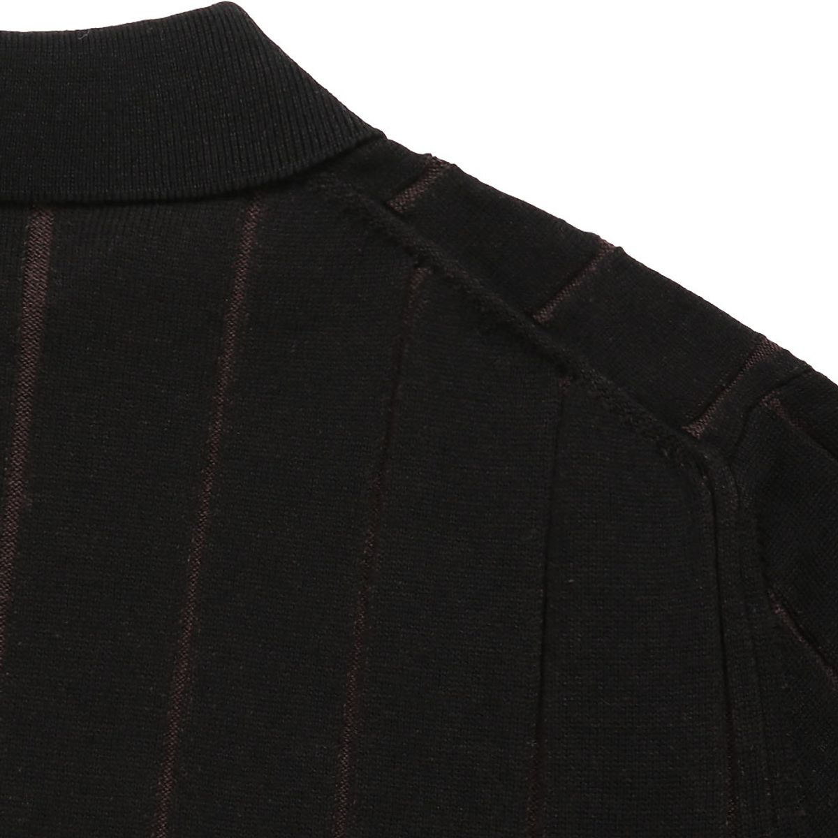 솔티(SORTIE) Reverse Combination Polo Knit (Black)