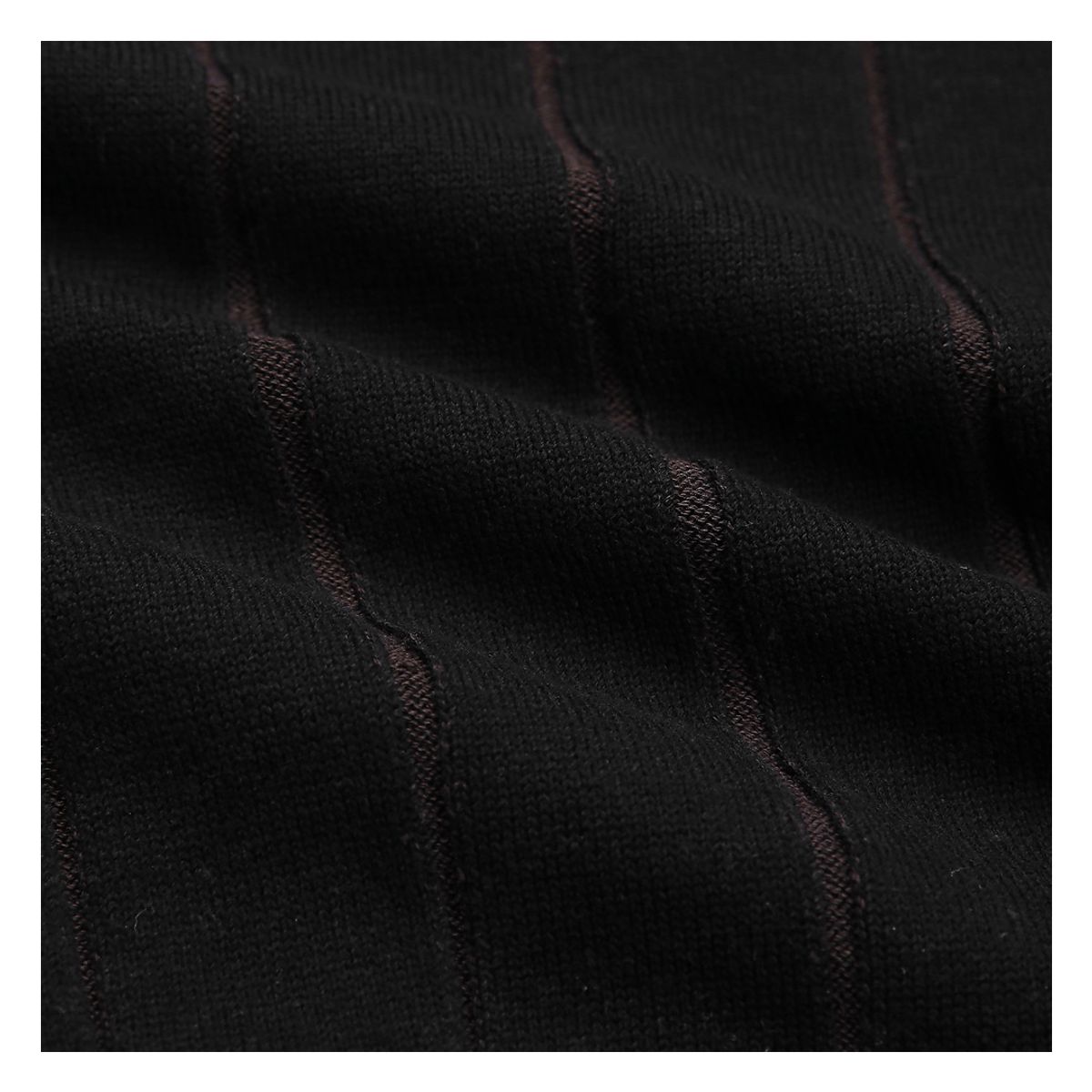 솔티(SORTIE) Reverse Combination Polo Knit (Black)