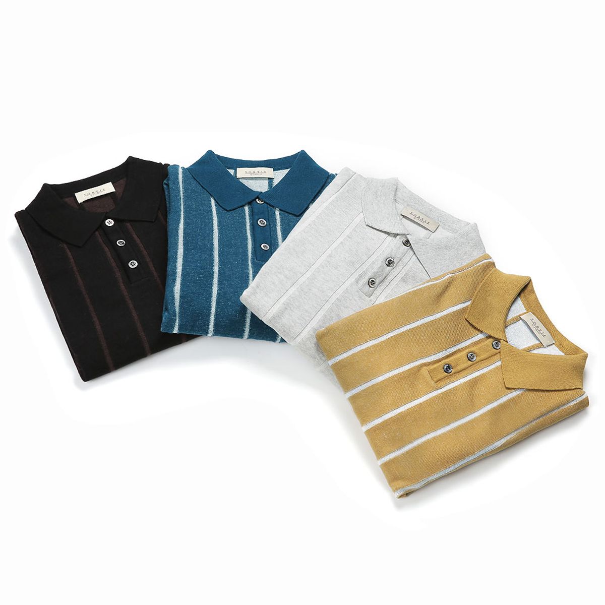 솔티(SORTIE) Reverse Combination Polo Knit (Black)