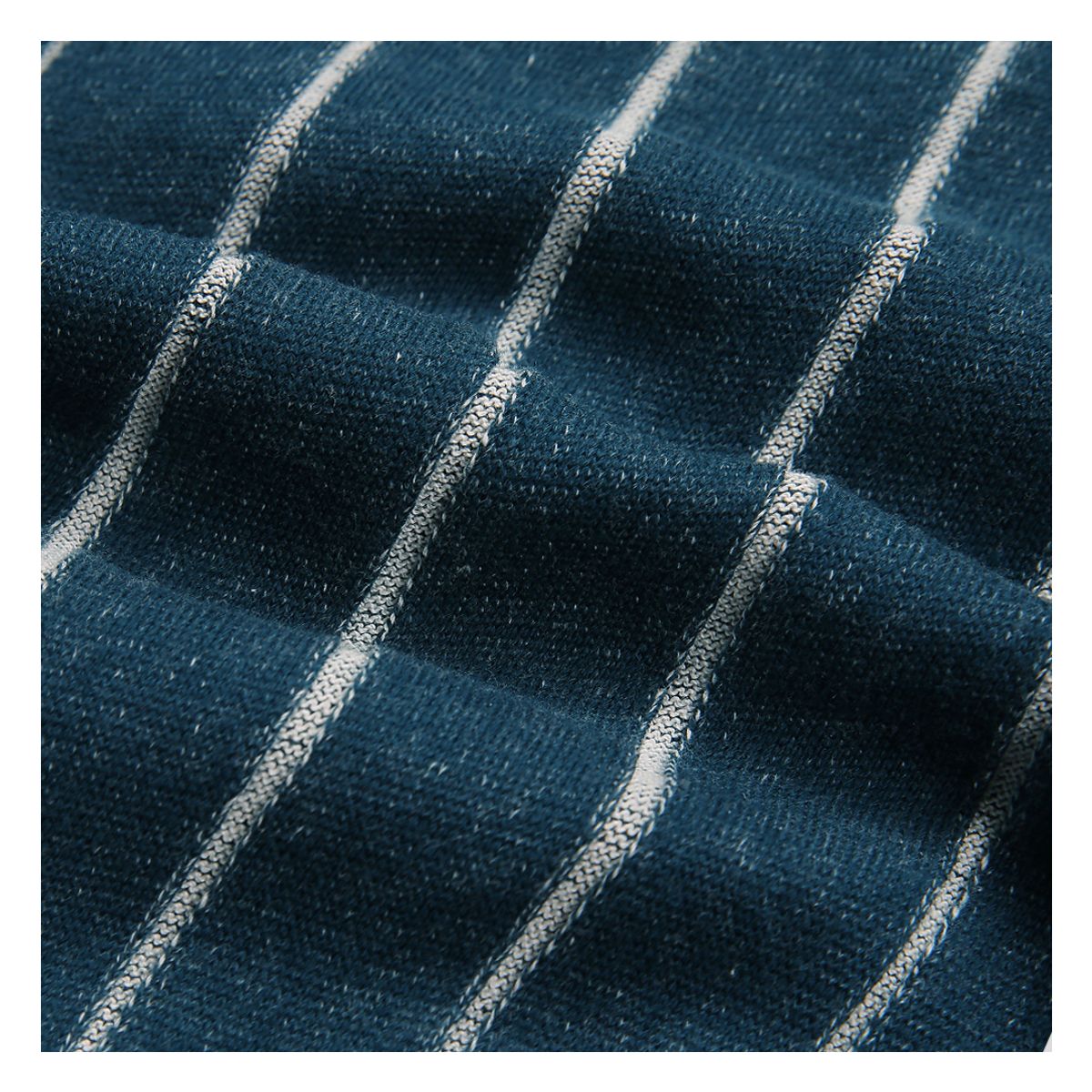 솔티(SORTIE) Reverse Combination Polo Knit (Blue)