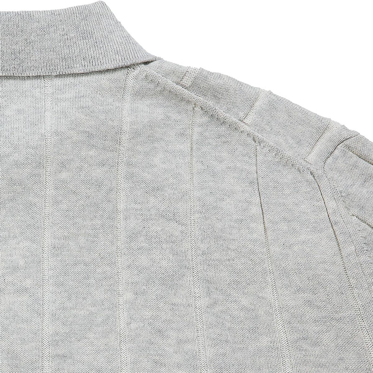 솔티(SORTIE) Reverse Combination Polo Knit (Oatmeal)