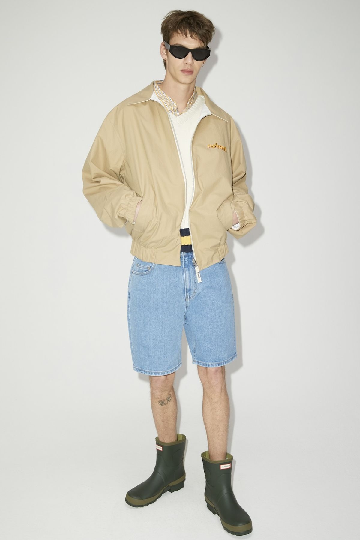 노앙(NOHANT) COTTON REVERSIBLE SINGLE JACKET BEIGE