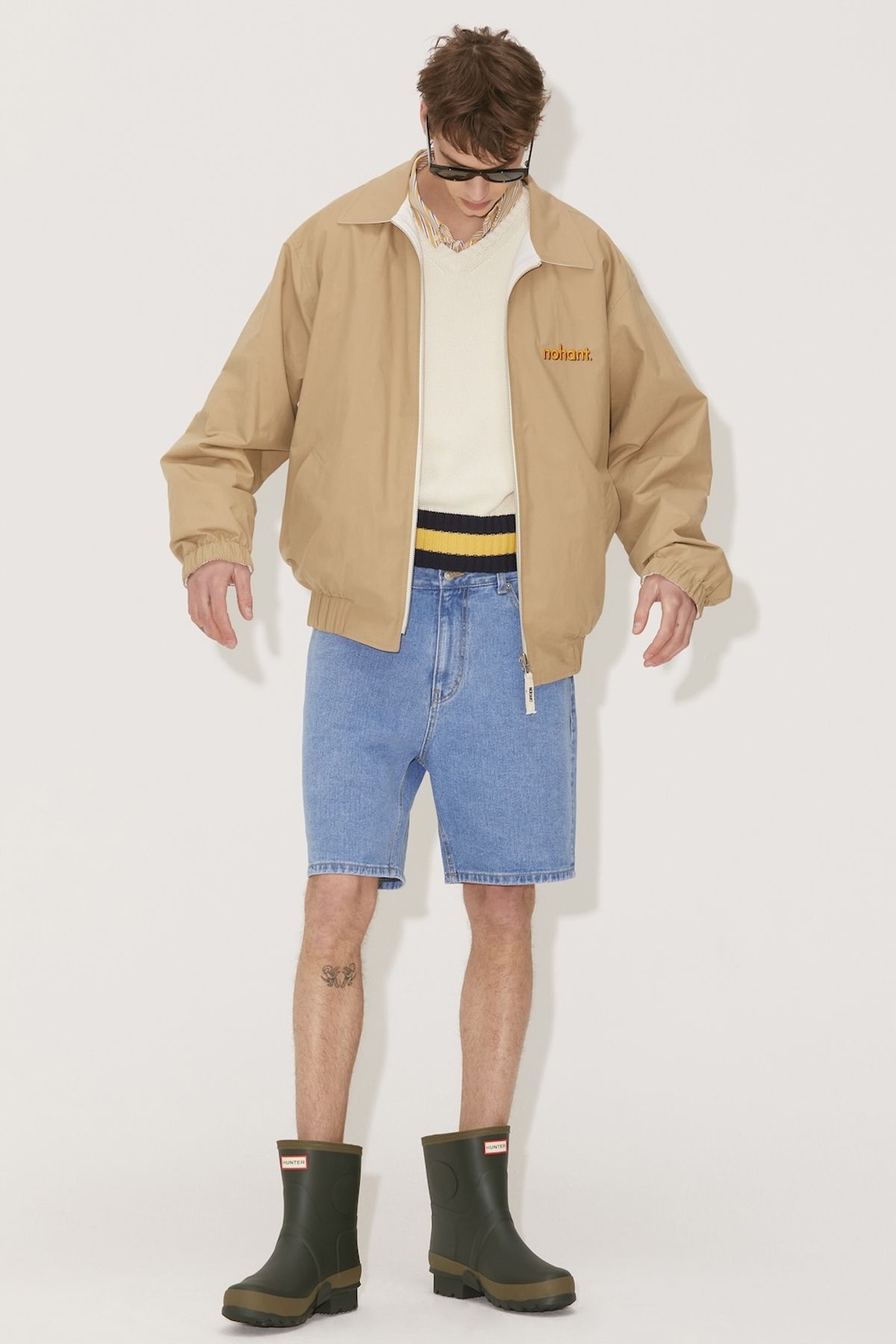노앙(NOHANT) COTTON REVERSIBLE SINGLE JACKET BEIGE