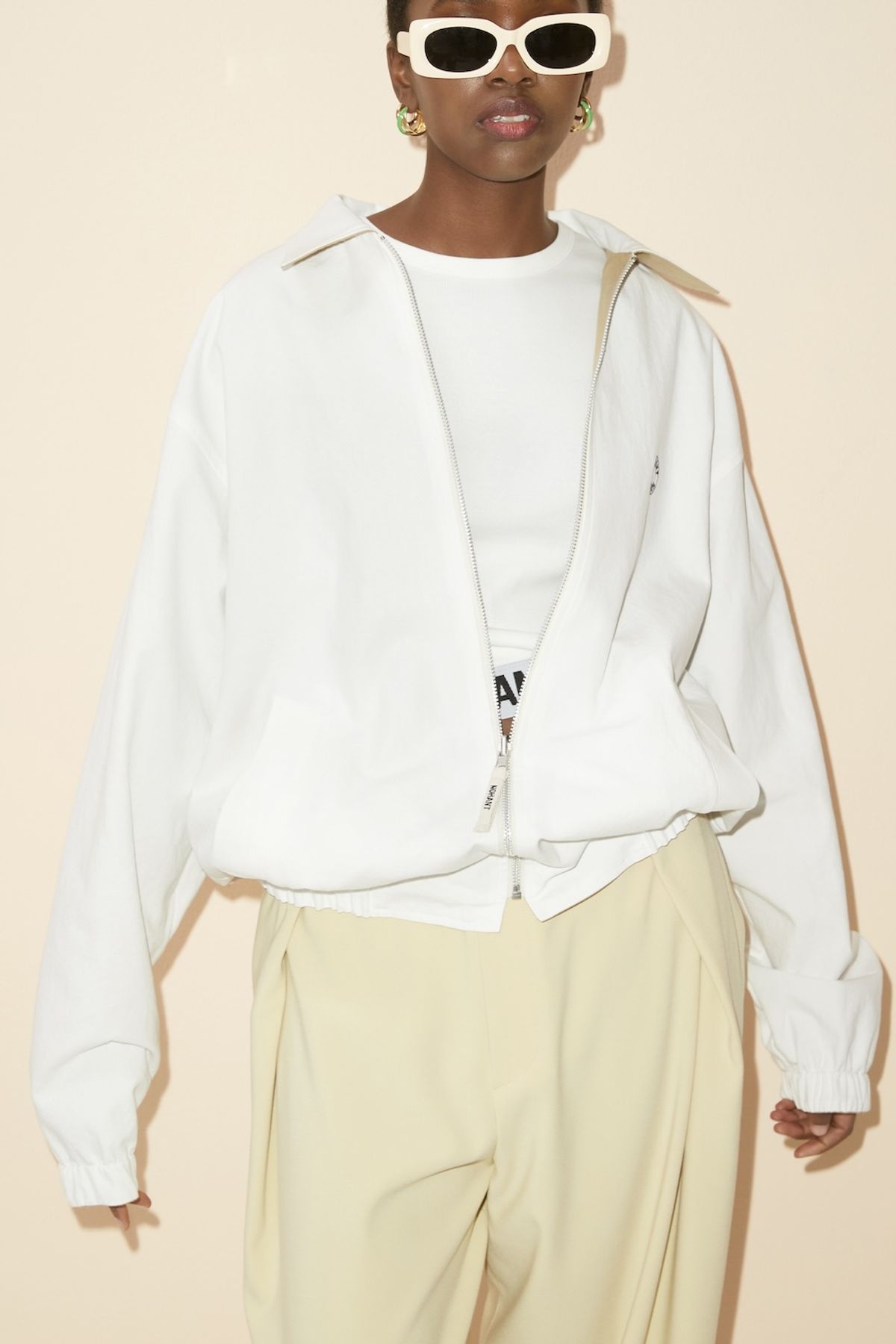 노앙(NOHANT) COTTON REVERSIBLE SINGLE JACKET BEIGE