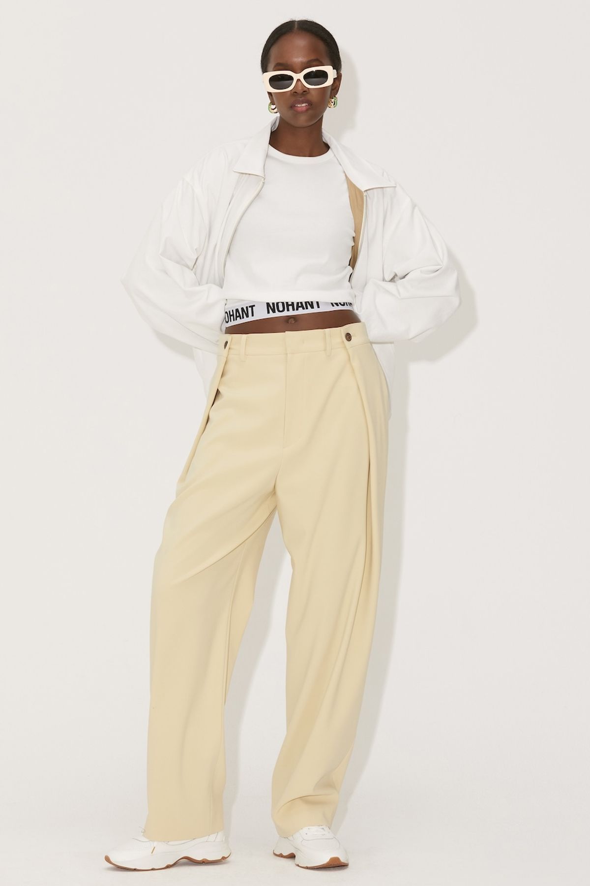 노앙(NOHANT) COTTON REVERSIBLE SINGLE JACKET BEIGE