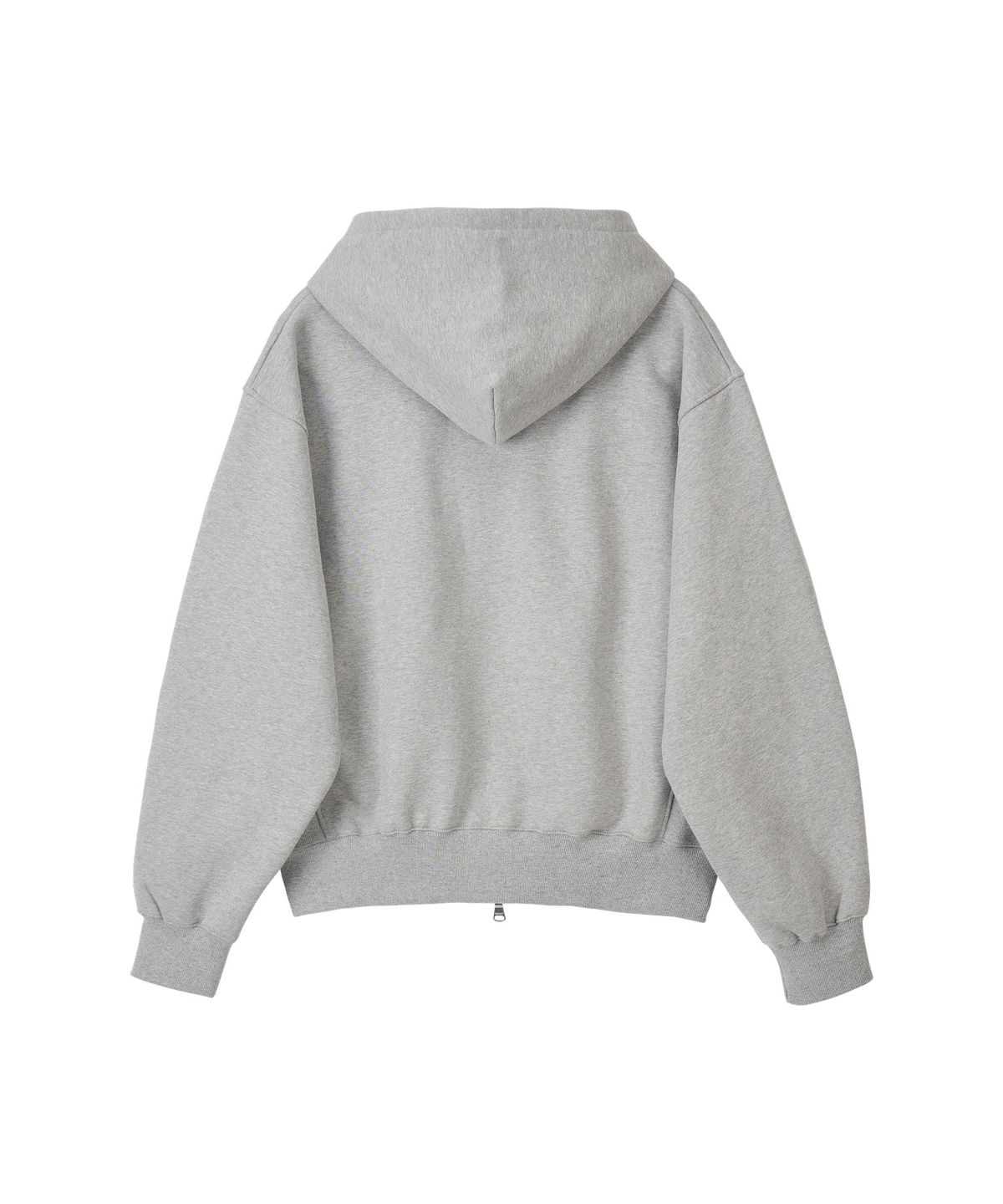노앙(NOHANT) LONELY/LOVELY FLUFF HOODIE ZIP-UP GRAY NAVY