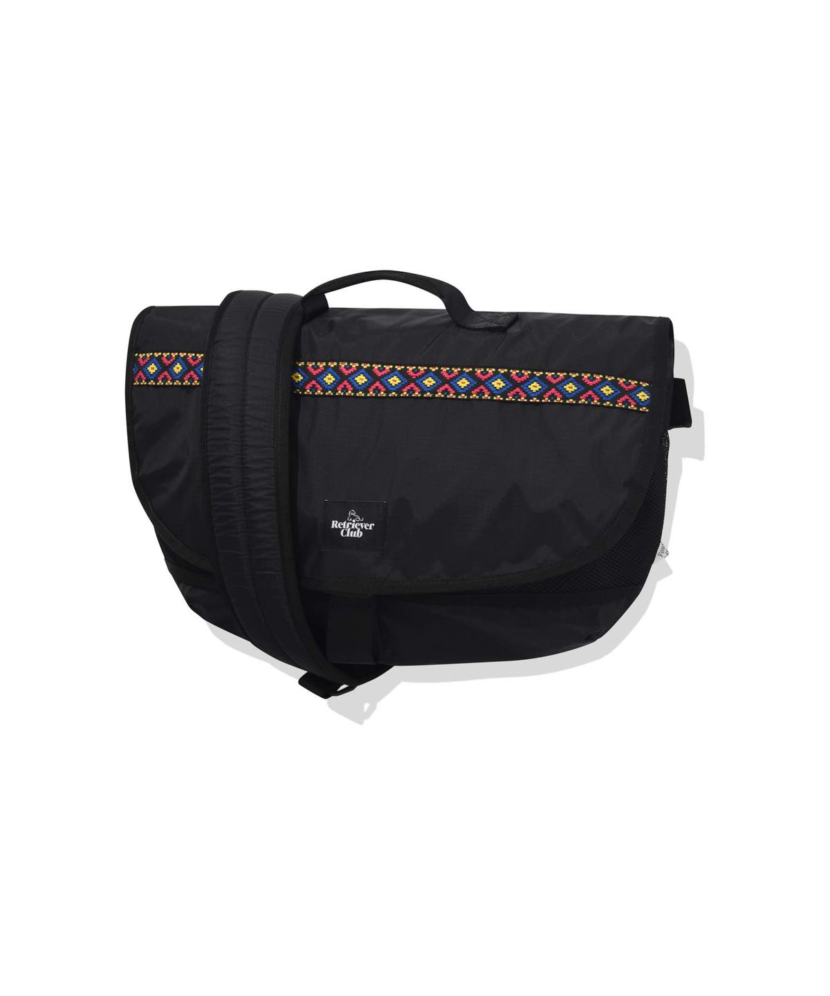 리트리버클럽(RETRIEVER CLUB) RC X FP AZTEC TRIBAL MESSENGER BAG [BLACK]