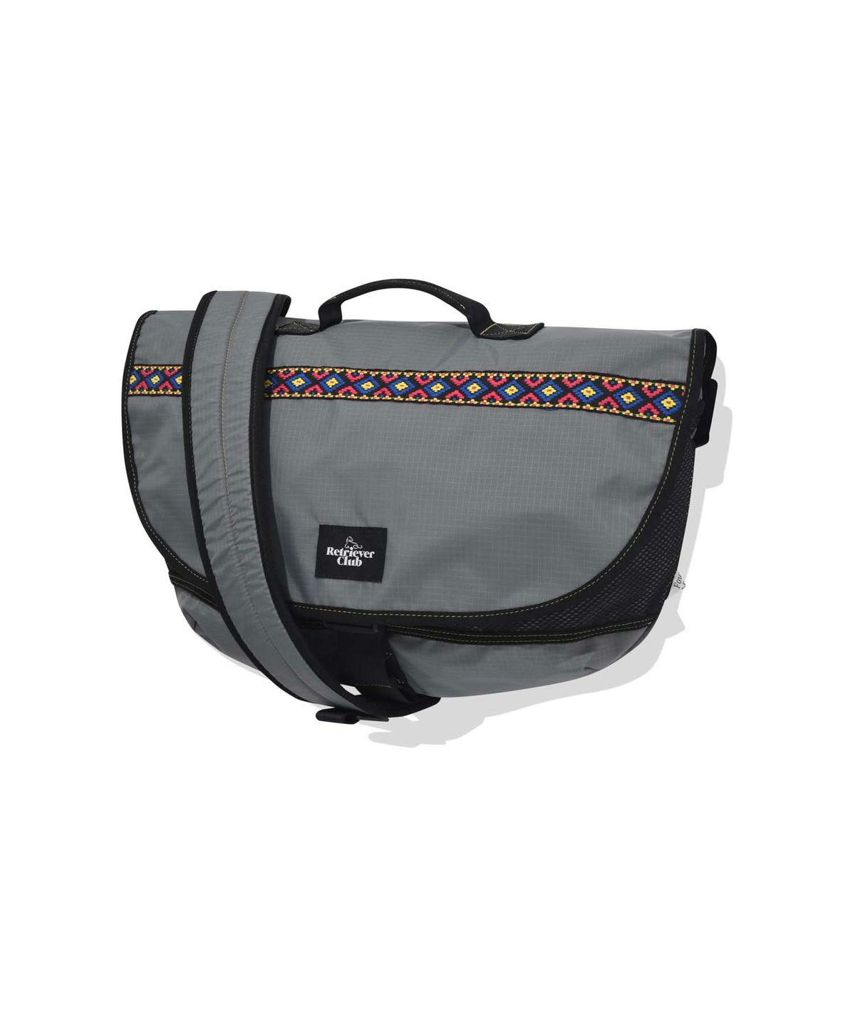 리트리버클럽(RETRIEVER CLUB) RC X FP AZTEC TRIBAL MESSENGER BAG [GRAY]