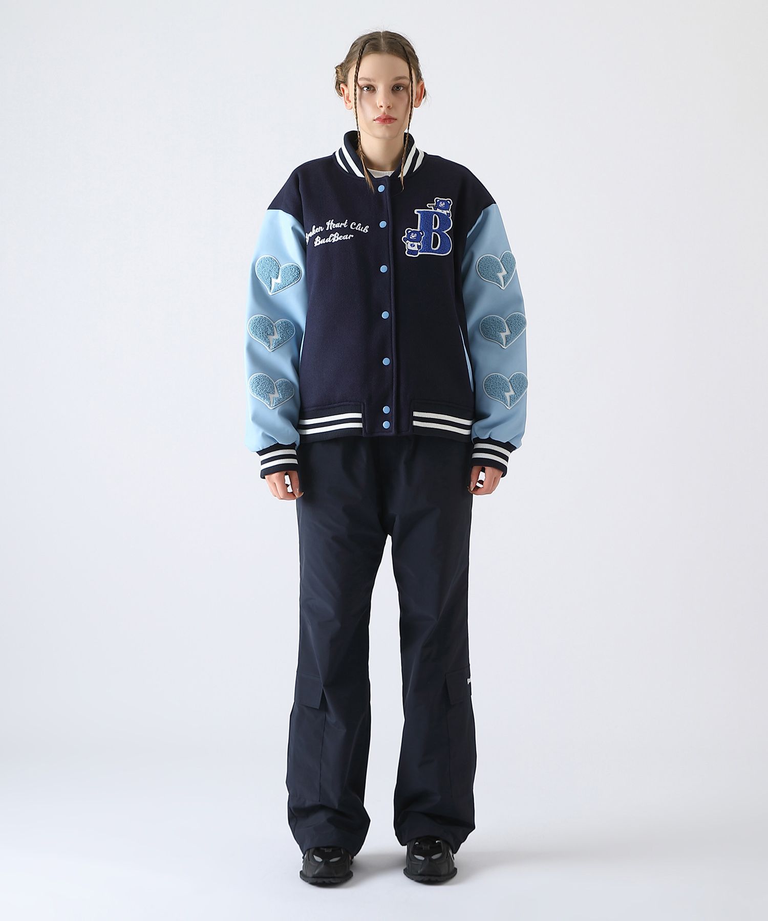 入園入学祝い BadBear BADBLUE | MUSINSA Varsity Navy Jacket ジャケット・アウター