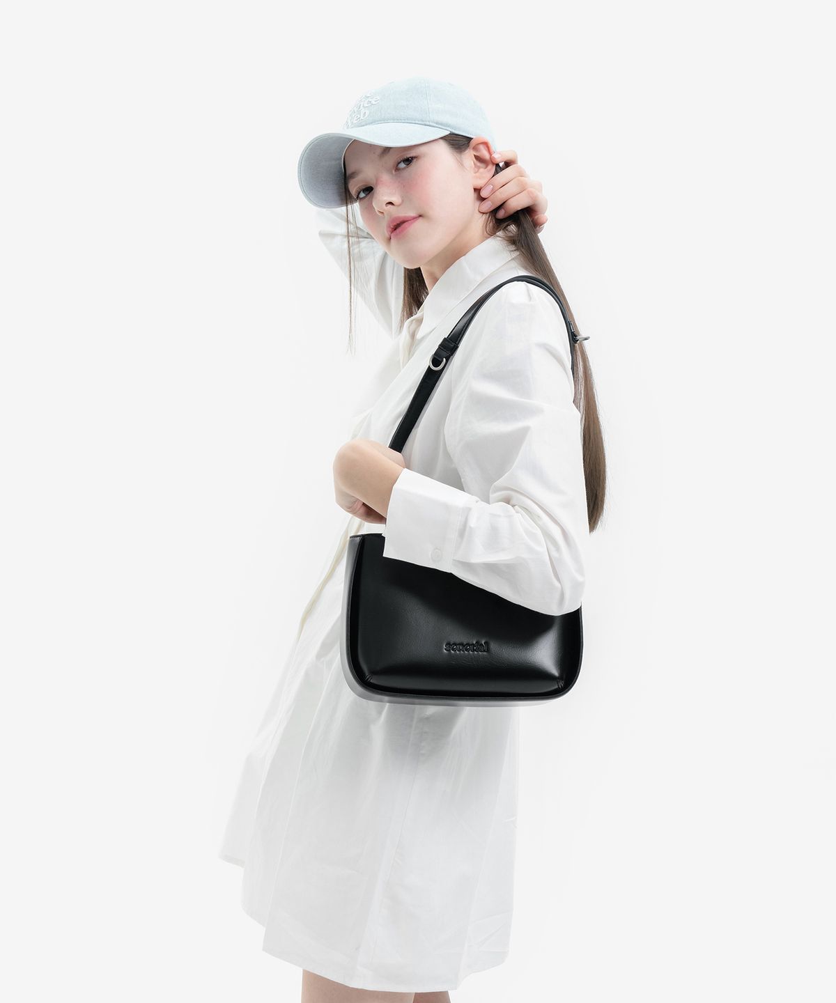 소노리얼(SONORIAL) Cloche bag - 클로슈백 숏 블랙