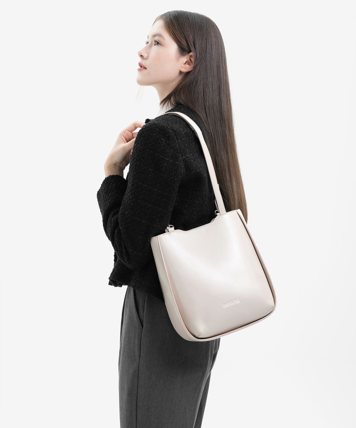 소노리얼(SONORIAL) Cloche bag - 클로슈백 톨 바닐라