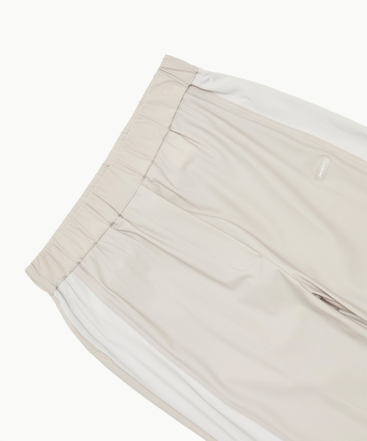 아모멘토(AMOMENTO) COLOR BLOCKED PANTS_GREY BEIGE
