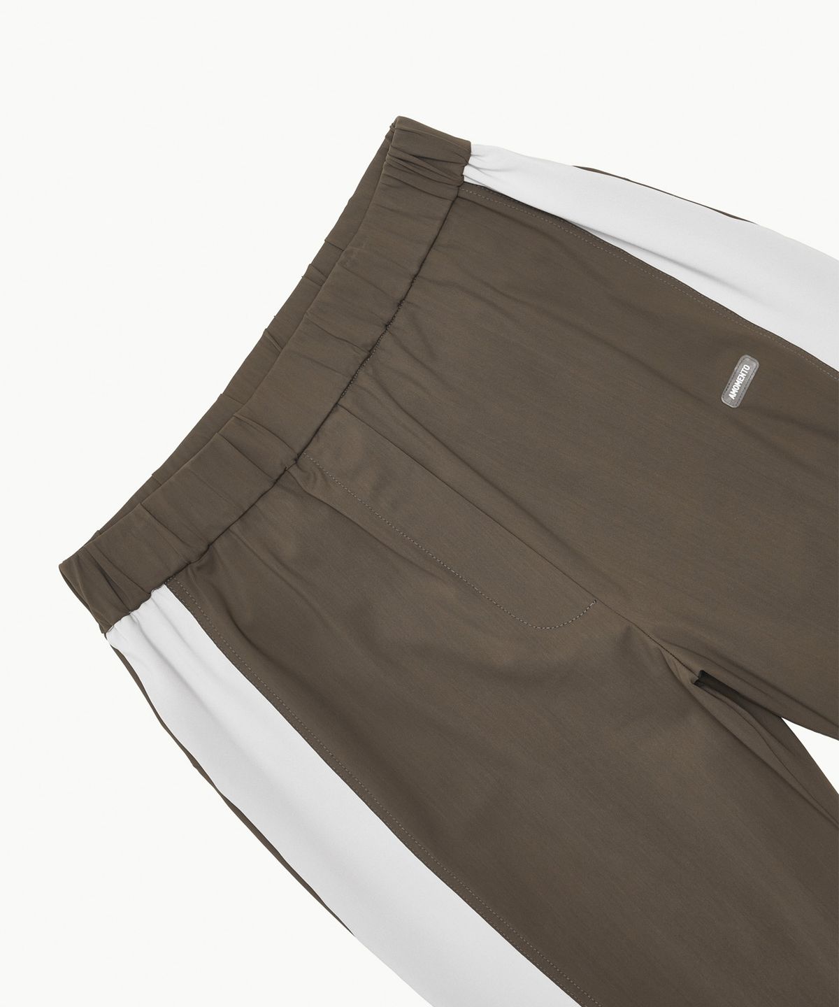 아모멘토(AMOMENTO) COLOR BLOCKED BIKER SHORTS_BROWN
