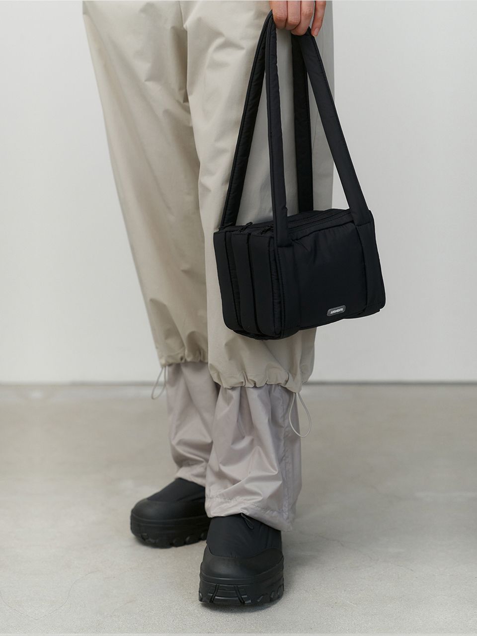 AMOMENTO☆23SS PADDED 3-LAYER BAG AMOMENTO☆23SS PADDED 3-LAYER BAG AMOMENTO - Beige Padded 3