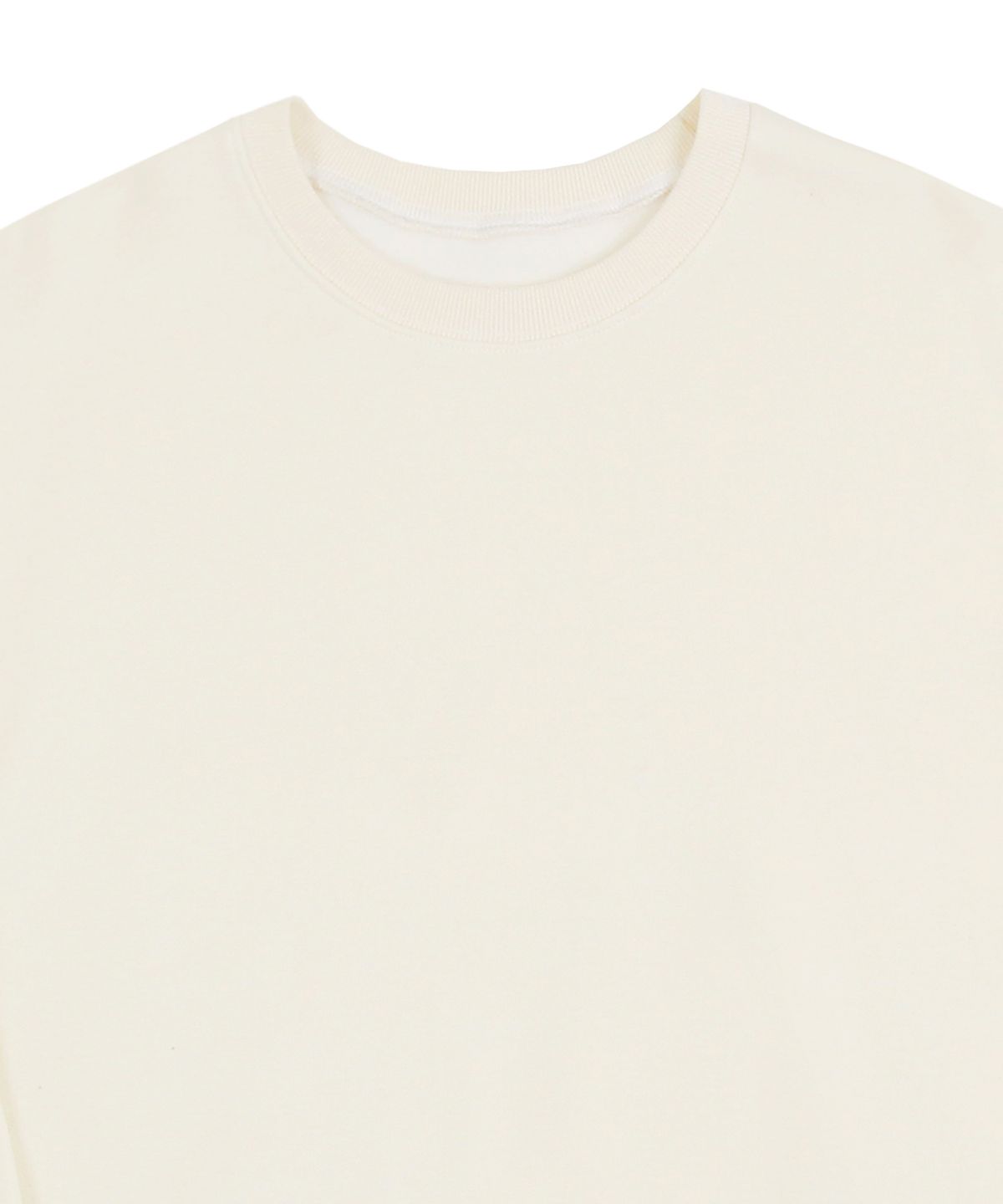 그레이버(GRAVER) [UNISEX]엘보우 체커보드 도트 스마일 맨투맨_크림
