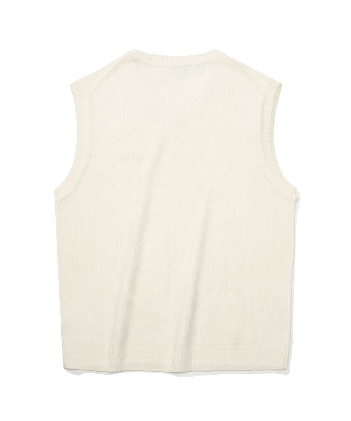 컬럼비아 유니버시티(COLUMBIA UNIVERSITY) 1754 CROWN V NECK VEST SWEATER 크림