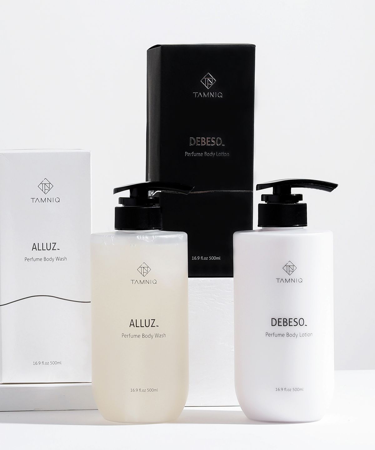 탐니크(TAMNIQ) 퍼퓸 고보습 바디로션 + 퍼퓸 바디워시 500ml 2종 세트