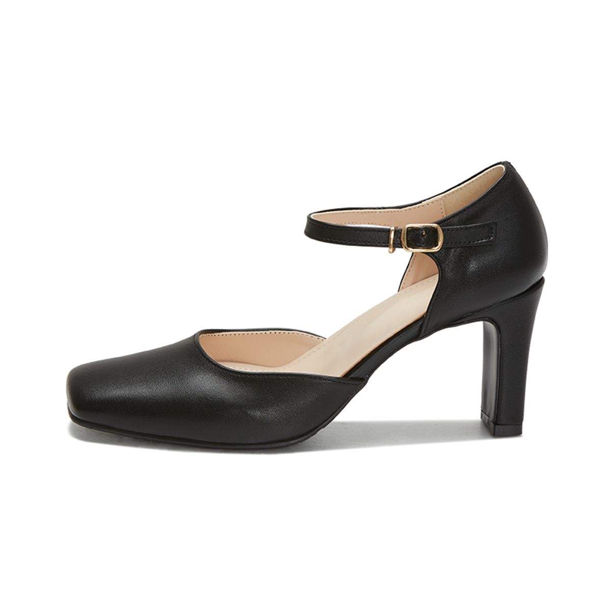 커스텀에이드 우먼(CUSTOMADE WOMAN) 6/8cm 스트랩 스퀘어토 메리제인 펌프스힐 제시(CW0010)
