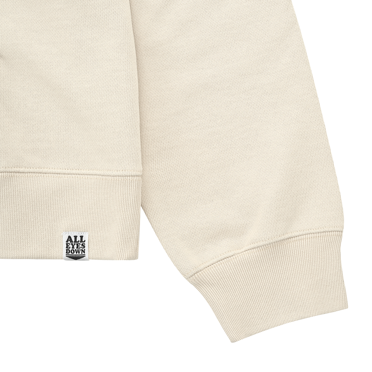 올아이즈다운(ALL EYES DOWN) CHENILLE EMBLEM HOODIE(Beige)