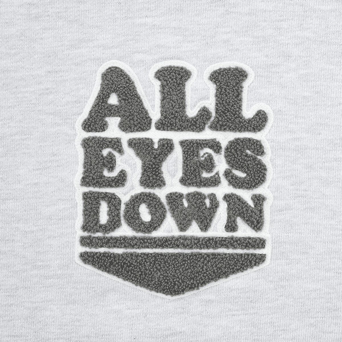올아이즈다운(ALL EYES DOWN) CHENILLE EMBLEM HOODIE(L/Melange)
