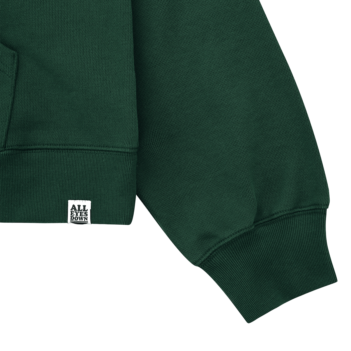 올아이즈다운(ALL EYES DOWN) CHENILLE EMBLEM HOODIE(Green)