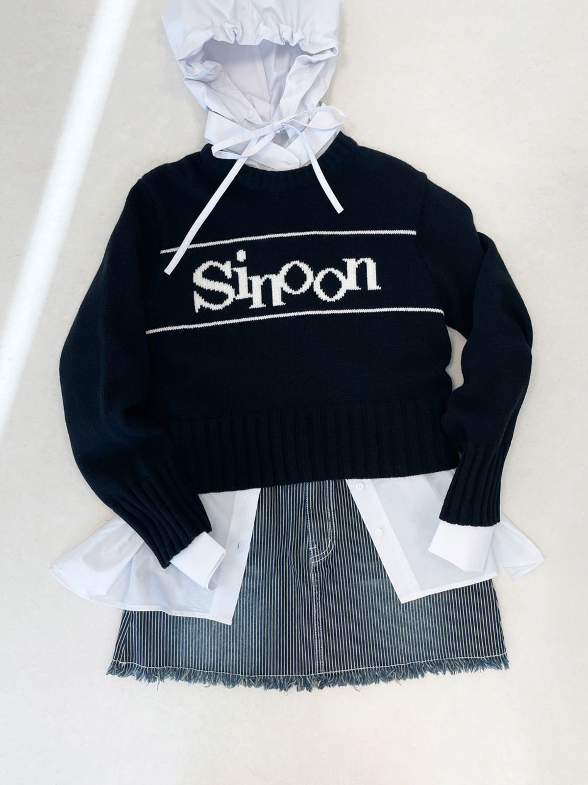 시눈(SINOON) SINOON PULLOVER KNIT (BLACK)