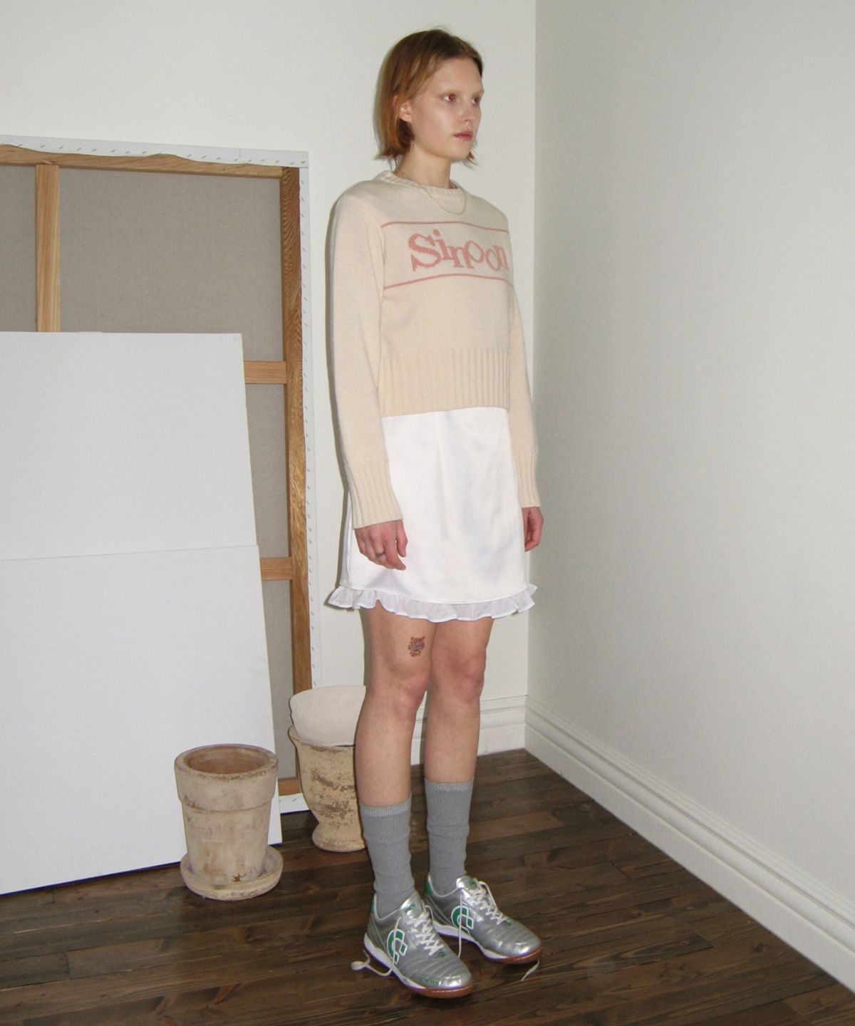 시눈(SINOON) SINOON PULLOVER KNIT (IVORY)