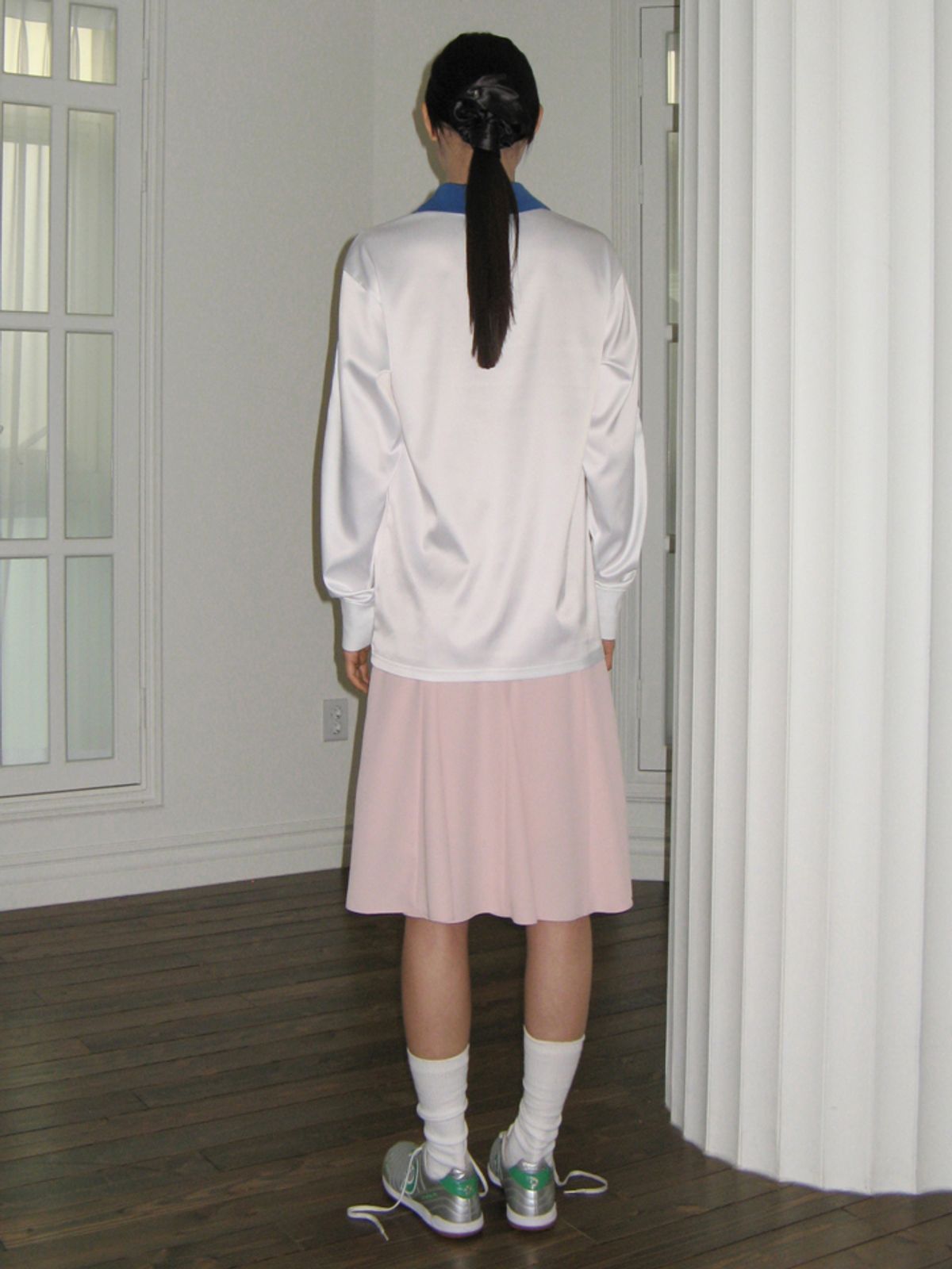 시눈(SINOON) FRILL MIDI SKIRT (BABY PINK)