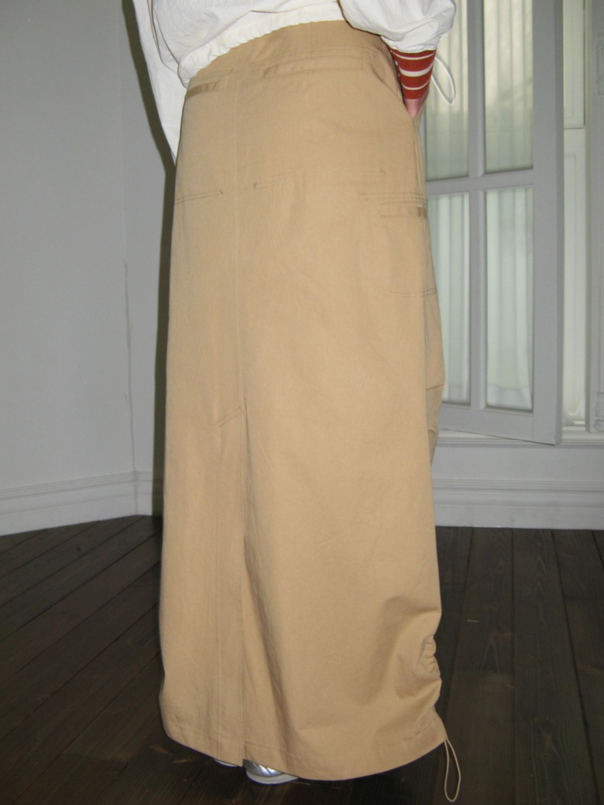 시눈(SINOON) WORK WEAR LONG SKIRT (BEIGE)