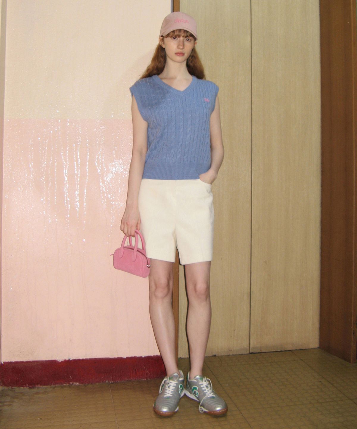 시눈(SINOON) CORDUROY HALF PANTS (IVORY)