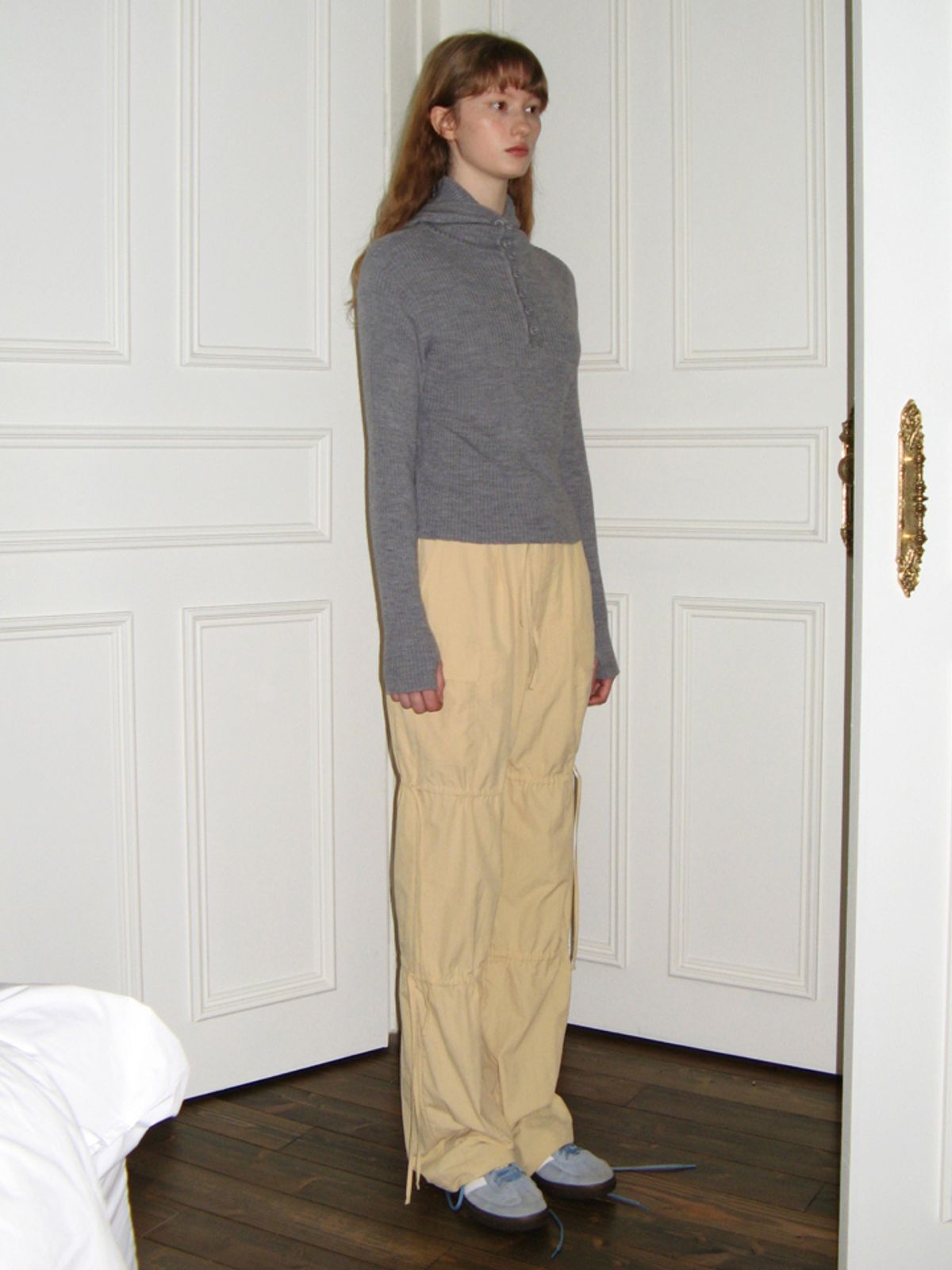 시눈(SINOON) WORK WEAR STRING PANTS (VINTAGE YELLOW)