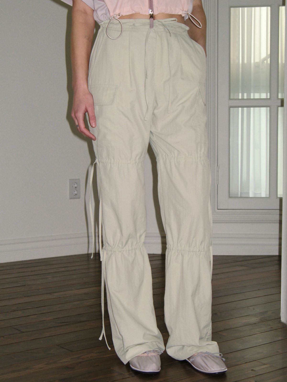 시눈(SINOON) WORK WEAR STRING PANTS (LIGHT KHAKI)