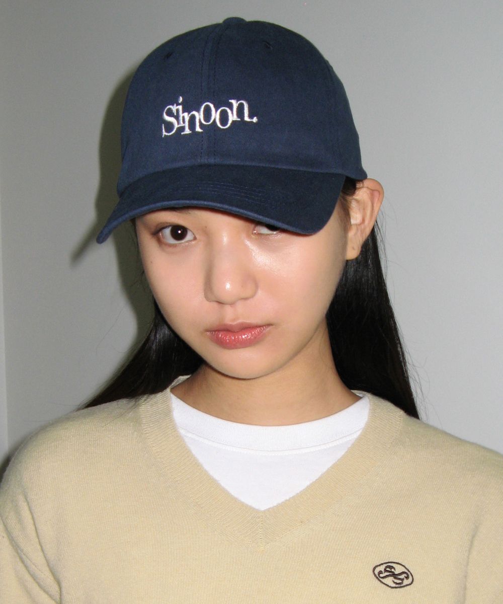 MUSINSA公式 | SINOON CLASSIC LOGO CAP (NAVY)
