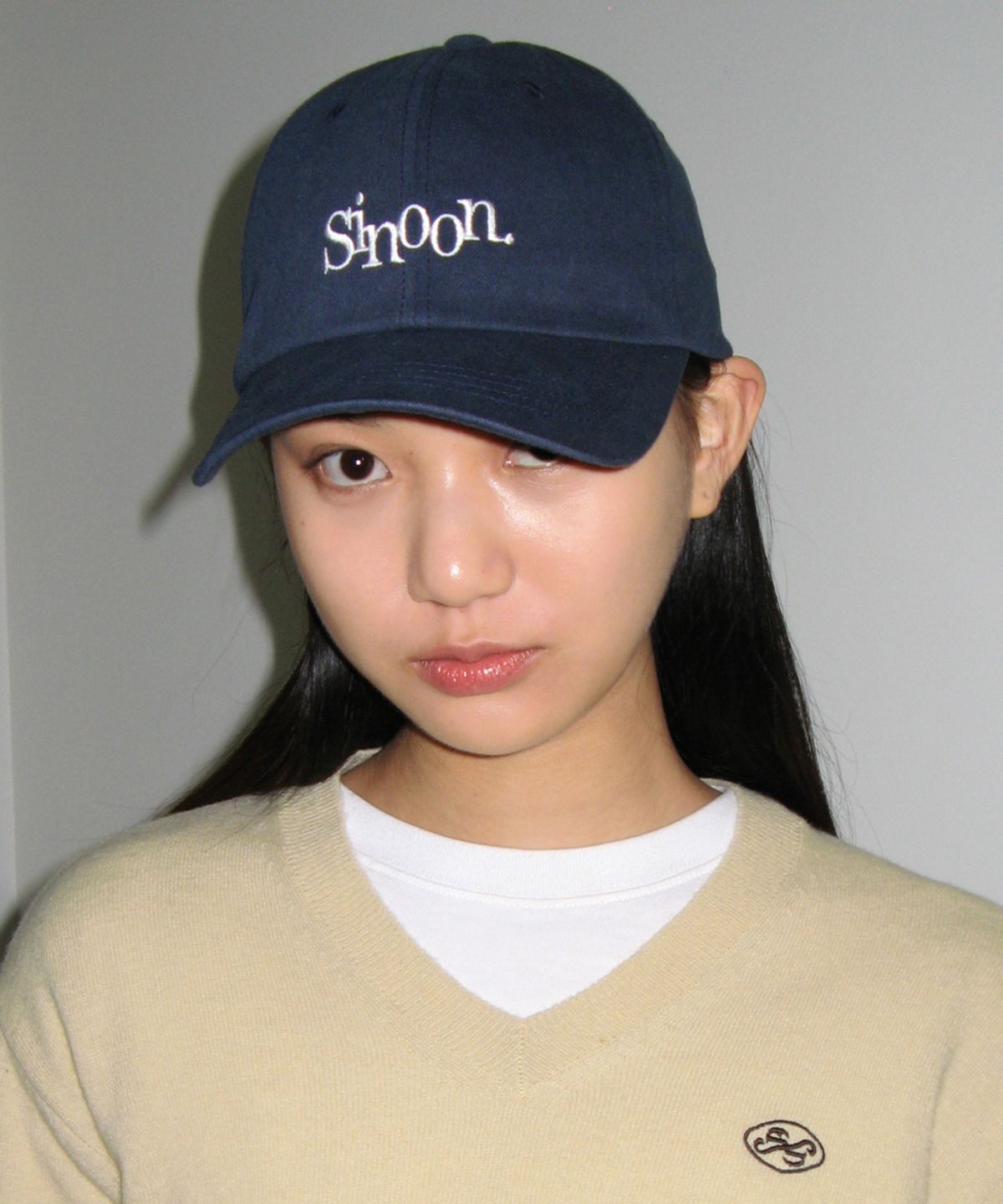 시눈(SINOON) CLASSIC LOGO CAP (NAVY)