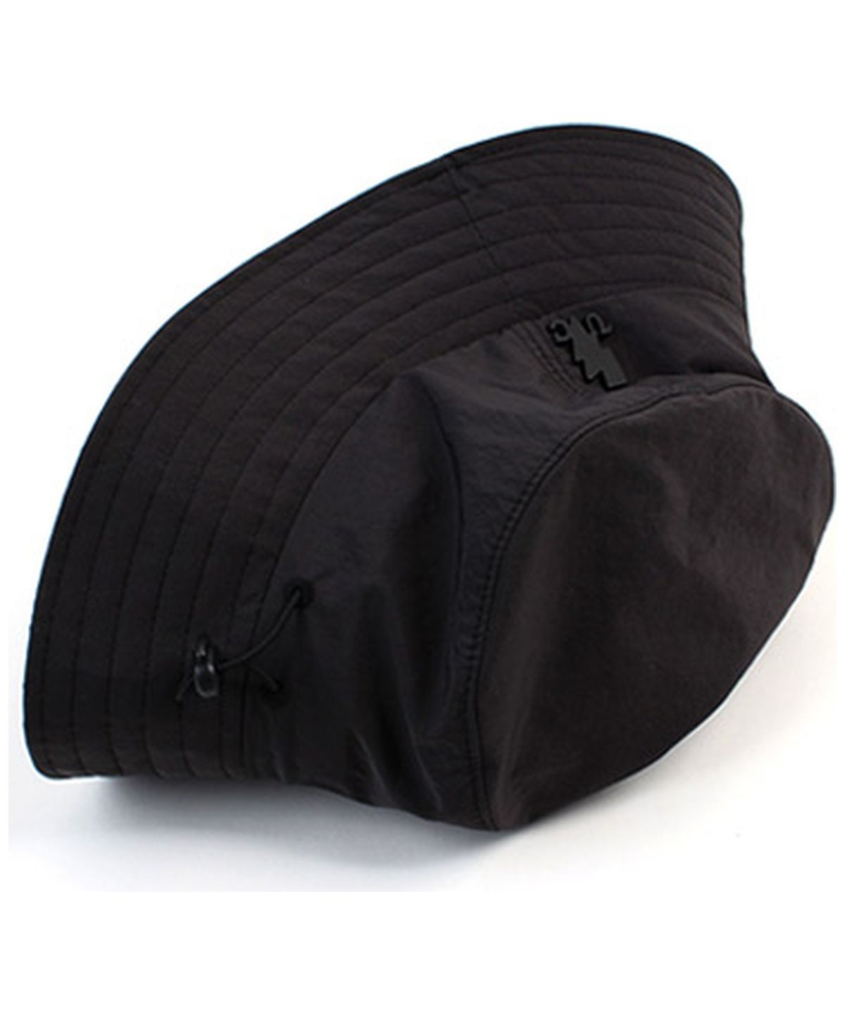 유니버셜 케미스트리(UNIVERSAL CHEMISTRY) String Black Poly Bucket Hat 폴리버킷햇