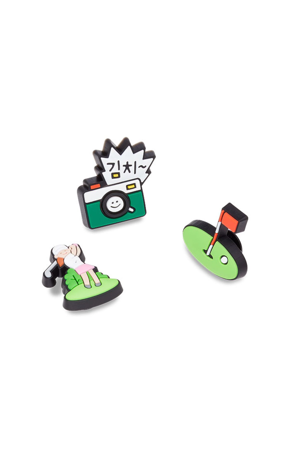 크록스(CROCS) 지비츠 골프 인생 3 SET