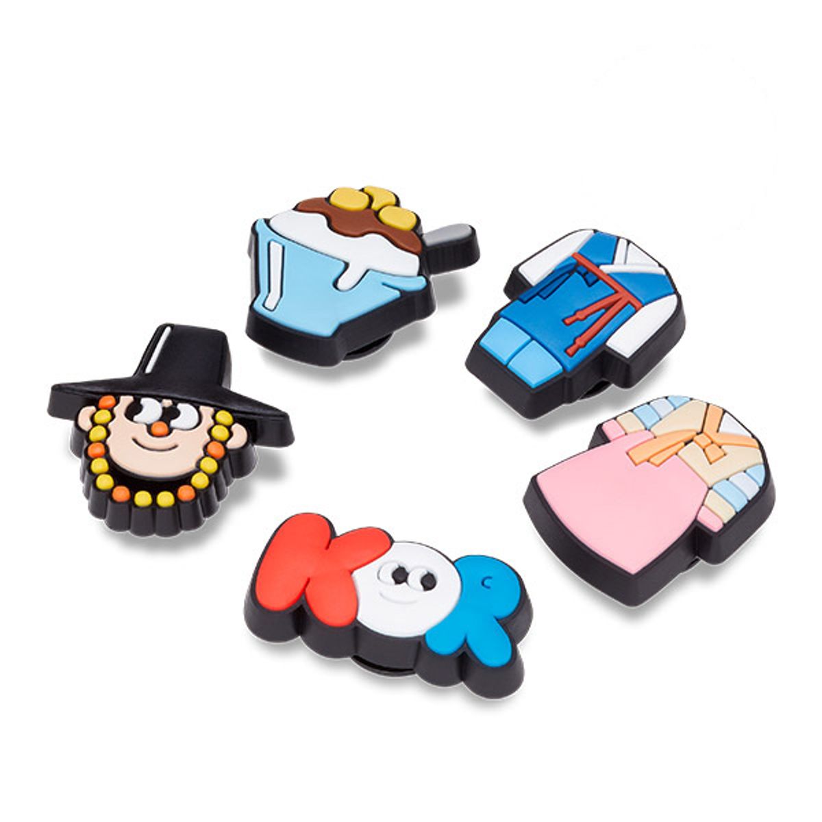 크록스키즈(CROCS KIDS) 지비츠 한국 전통 5 SET