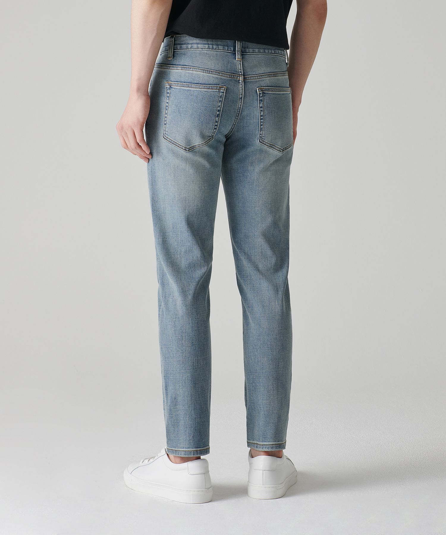 MUSINSA | MUSINSA STANDARD [Cool Standard] Slim Crop Denim