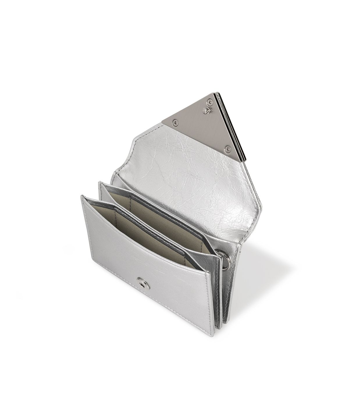 페넥(FENNEC) CRINKLE TRIANGLE ACCORDION POCKET - SILVER