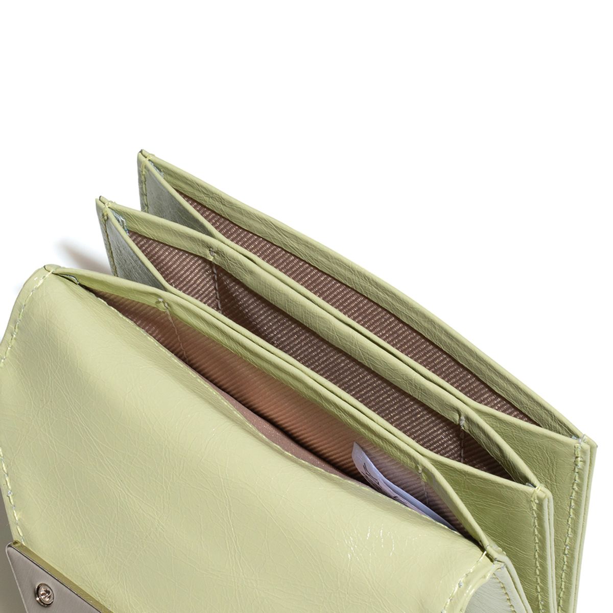 페넥(FENNEC) CRINKLE TRIANGLE ACCORDION POCKET - SAGE MINT