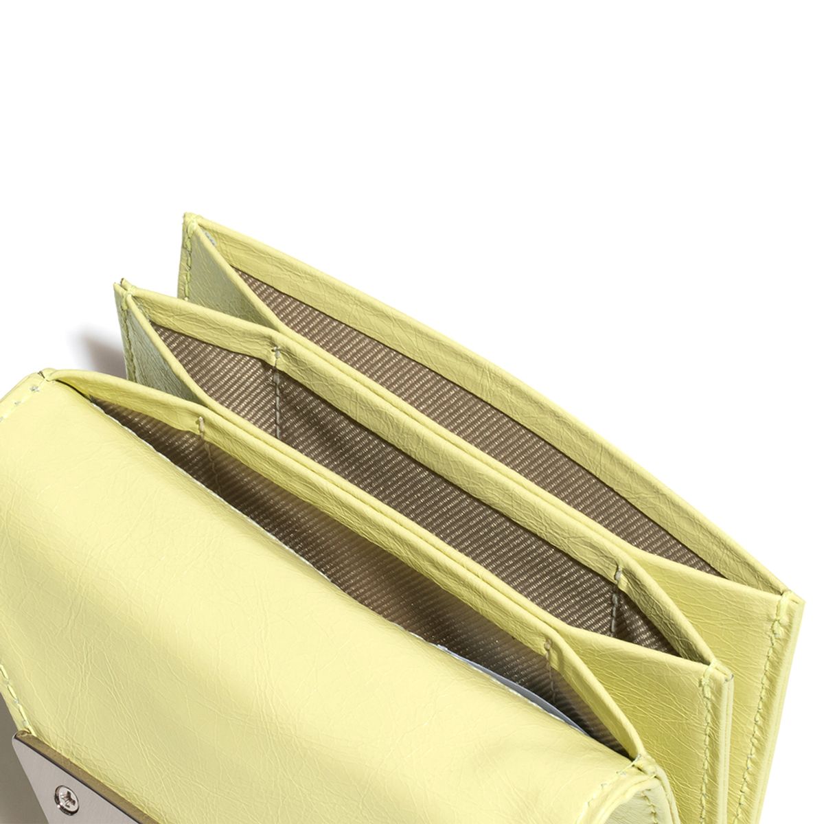 페넥(FENNEC) CRINKLE TRIANGLE ACCORDION POCKET - LEMON